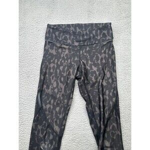 Alala leopard print mesh  leggings size xs with flaws quick sale